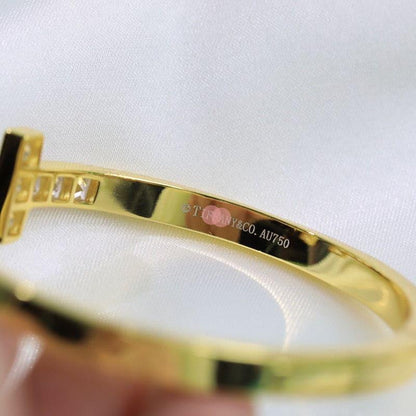 T Diamond Square Bracelet