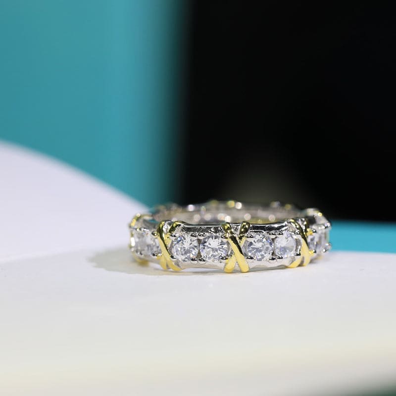 T Schlumberger Eighteen Stone Ring