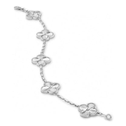 Vintage Alhambra Five Motifs Clover Bracelet
