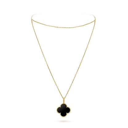 Magic Alhambra One Motifs Black Clover Necklace