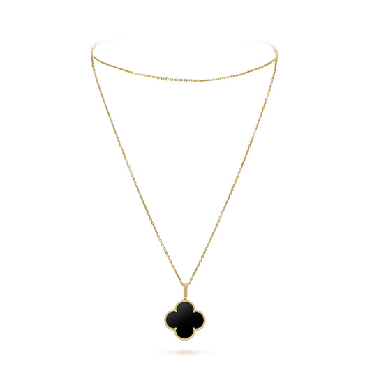 Magic Alhambra One Motifs Black Clover Necklace