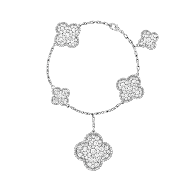 Magic Alhambra Five Motifs Clover Bracelet