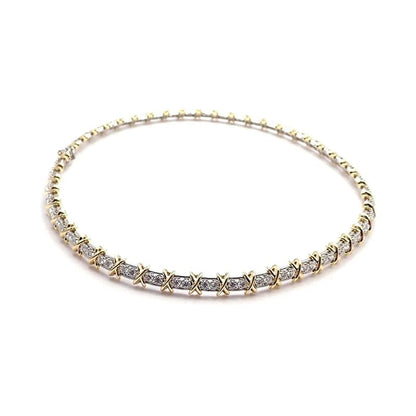 T Schlumberger Eighteen Stone Choker Necklace
