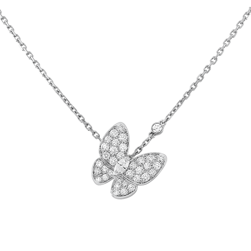 Two Butterfly Necklace