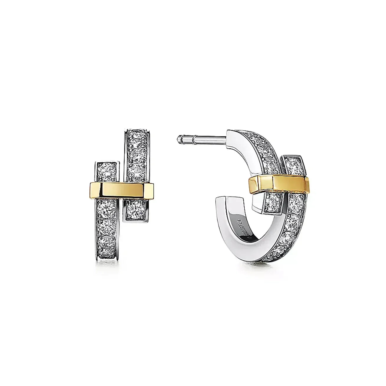 T Edge Hoop Earrings