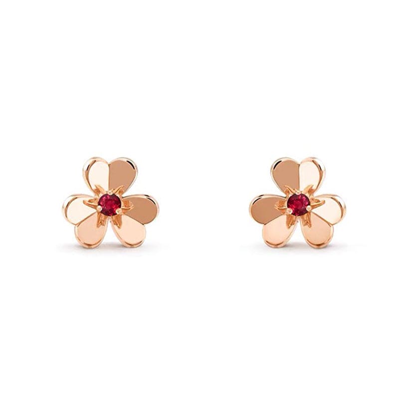 Frivole Mini Ruby Earrings