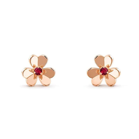 Frivole Mini Ruby Earrings