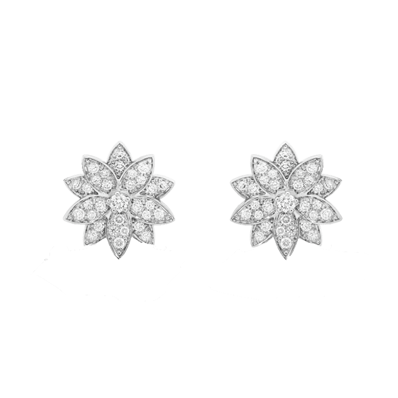 Lotus One Flowers Small Earrings