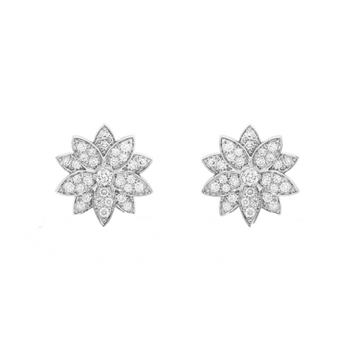 Lotus One Flowers Small Earrings