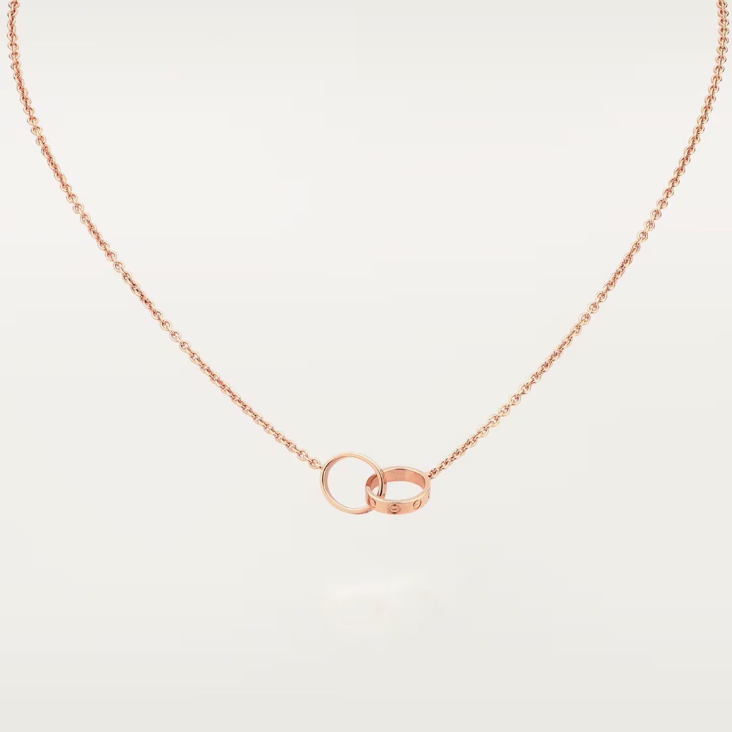 Double Ring Necklace