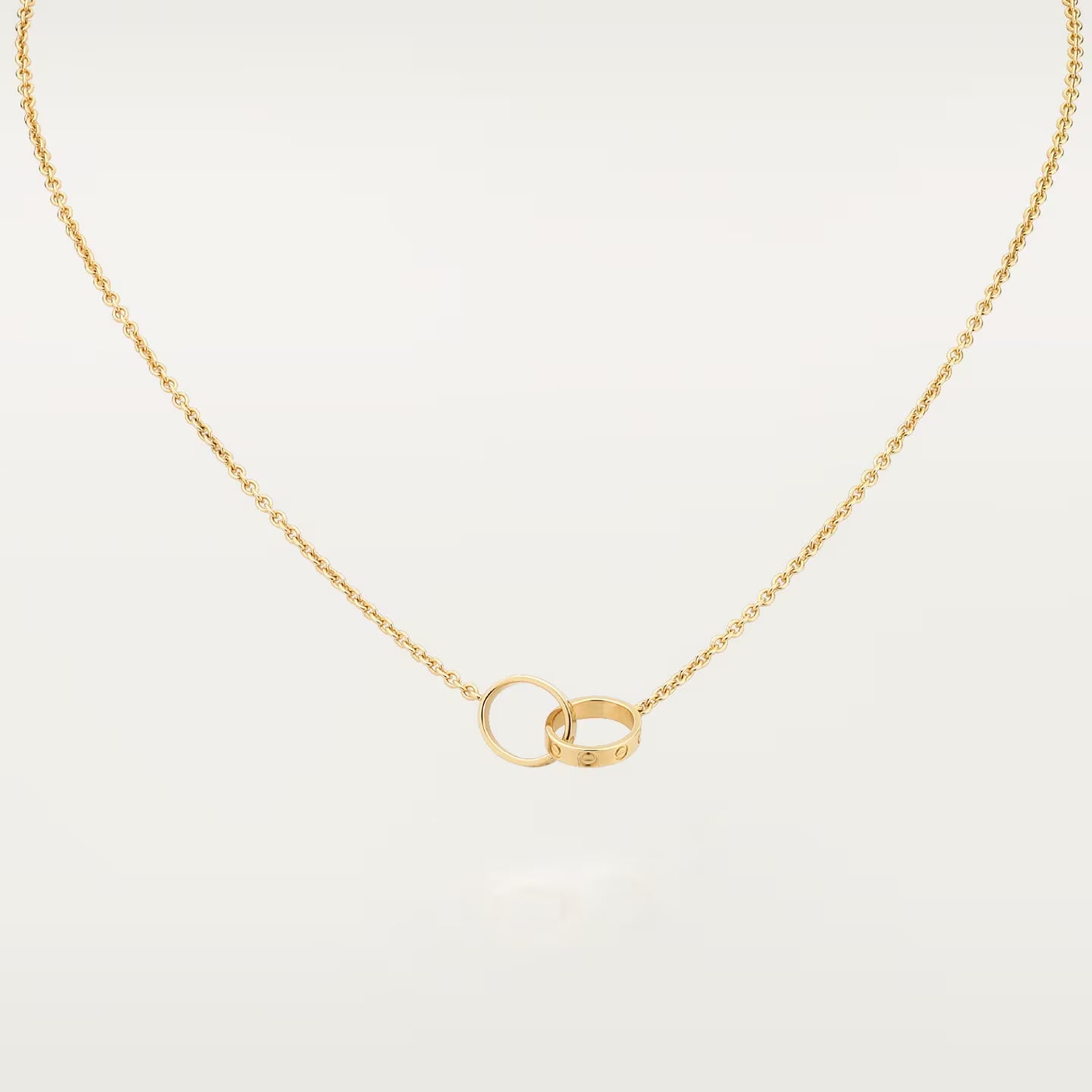 Double Ring Necklace