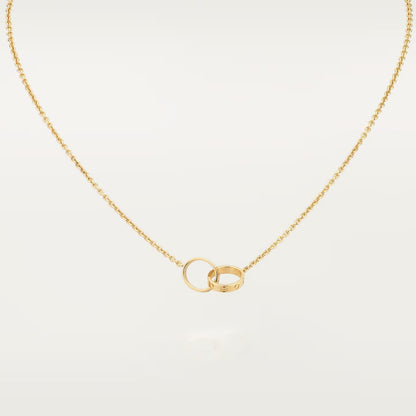 Double Ring Necklace