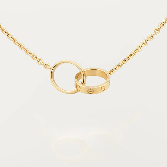 Double Ring Necklace