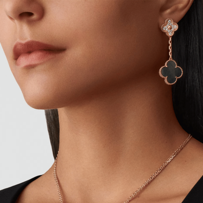 Vintage Alhambra 2 Motifs Earrings