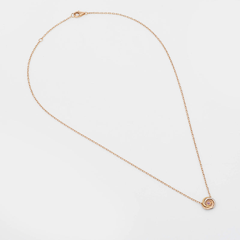 Trinity Pink Sapphire Necklace