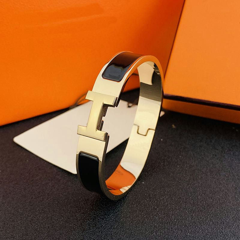 H BRACELET 12MM GOLD