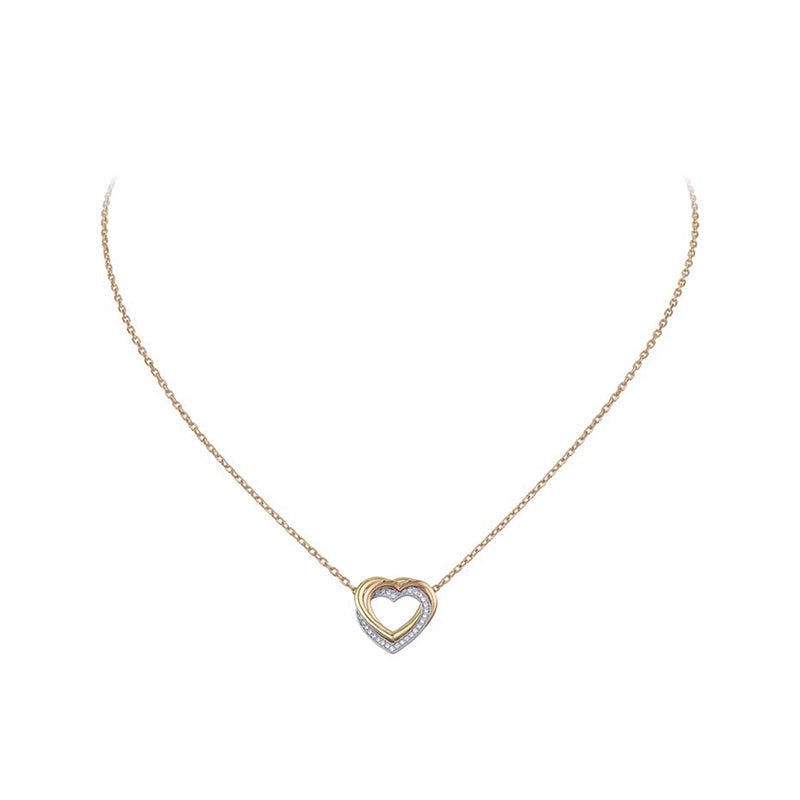 Trinity Heart Diamond Necklace