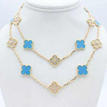 Vintage Alhambra 20 Motifs Long Necklace
