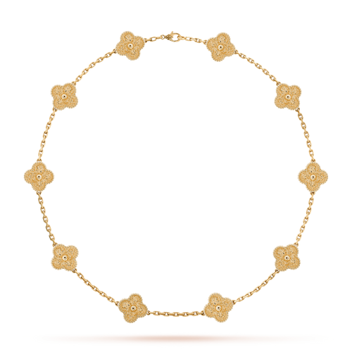 Vintage Alhambra 10 Motifs Necklace