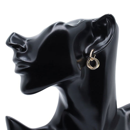 Trinity Earrings W Diamond