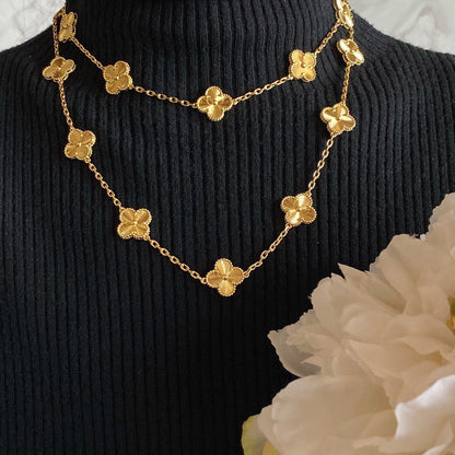 Vintage Alhambra 20 Motifs Long Necklace
