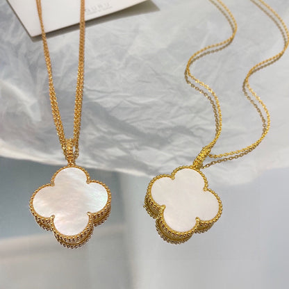 Magic Alhambra One Motif Pearl Necklace