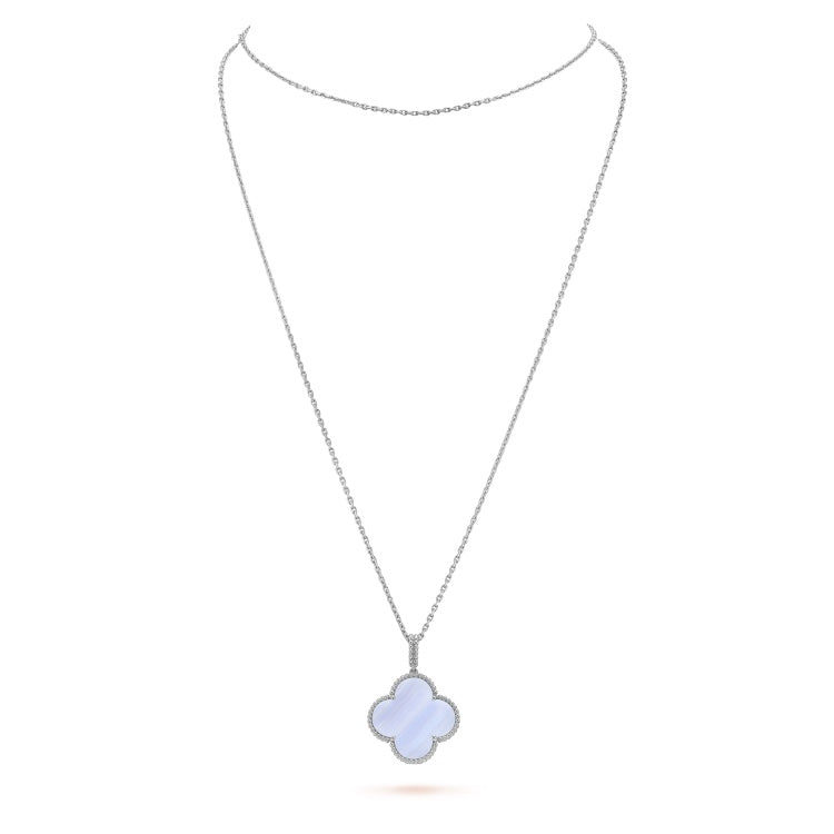 Magic Alhambra Purple Necklace