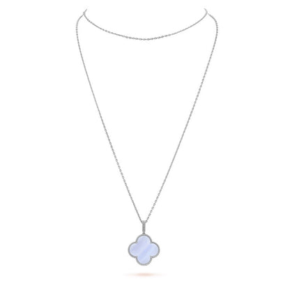 Magic Alhambra Purple Necklace