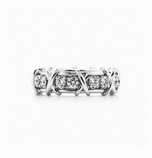 T Schlumberger Eighteen Stone Ring