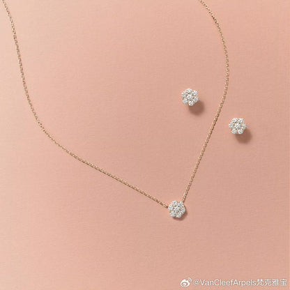 Flower Crystal Earrings