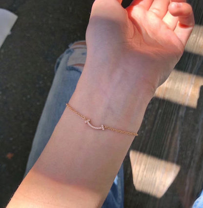 T Smile Diamond Bracelet