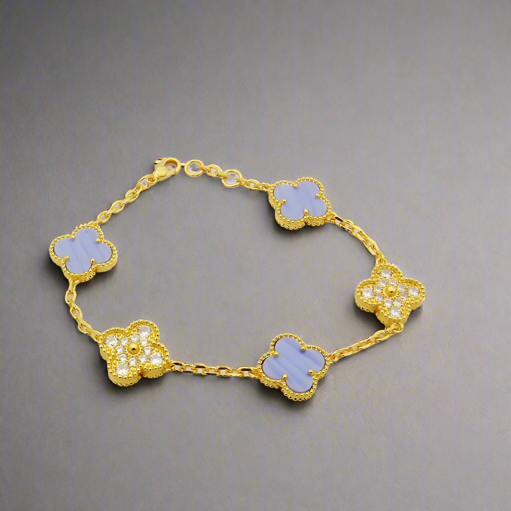 Vintage Alhambra Purple Diamonds Bracelet