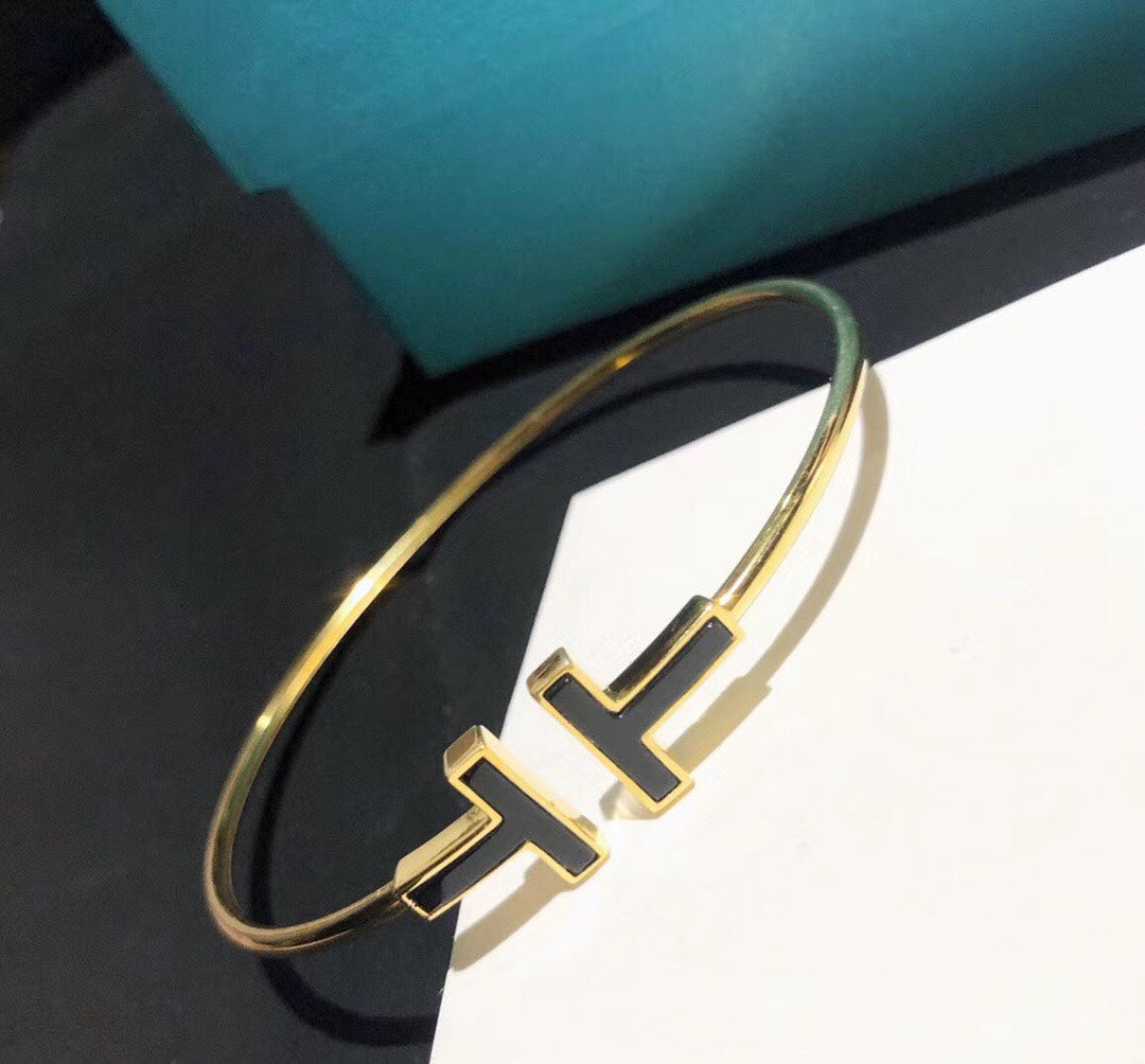 T Black Bracelet