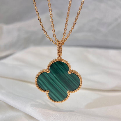 Magic Alhambra Malachite Necklace