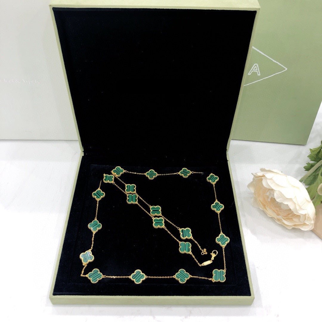 Vintage Alhambra 20 Motifs Long Necklace