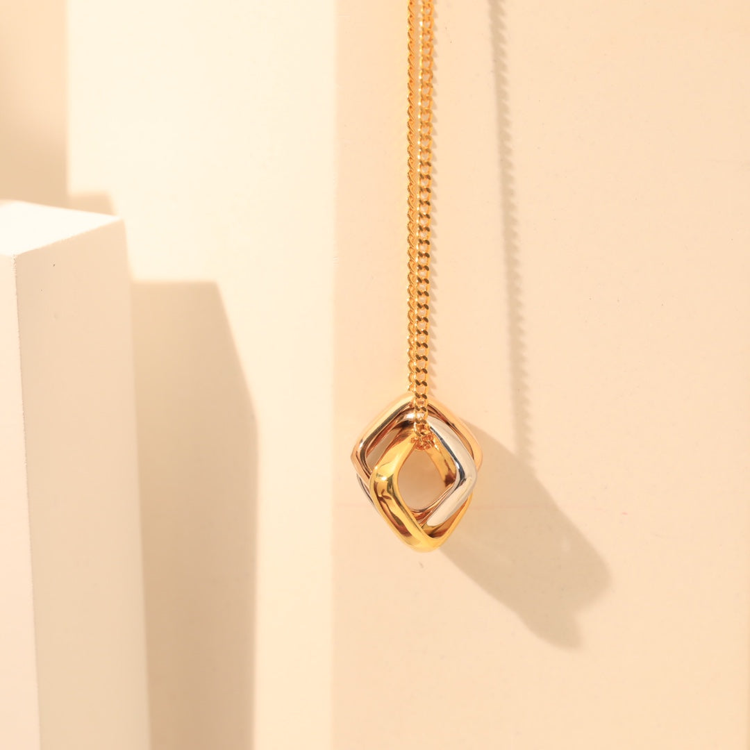 Trinity Cushion Necklace