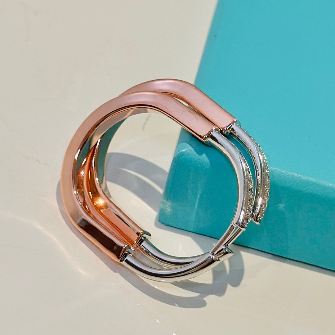 T Lock Diamond Earrings