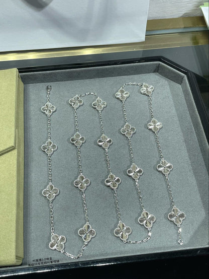 Vintage Alhambra 20 Motifs Long Necklace