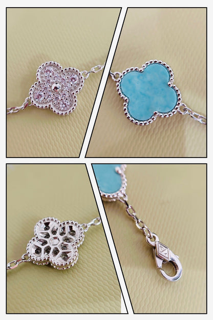 Vintage Alhambra Five Motifs Agate Bracelet