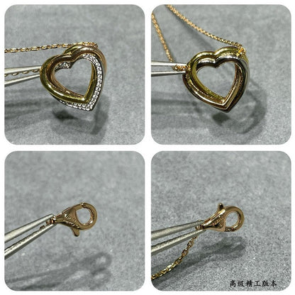 Trinity Heart Diamond Necklace