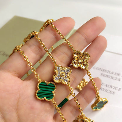 Vintage Alhambra 20 Motifs Long Clover Necklace