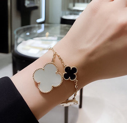 Magic Alhambra Five Motifs Clover Bracelet