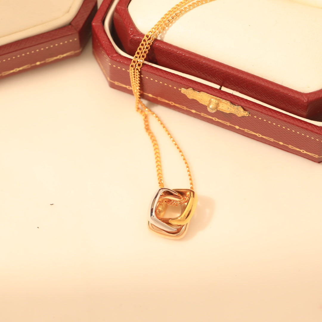 Trinity Cushion Necklace