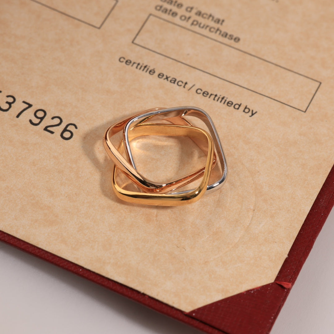 Trinity Cushion Ring
