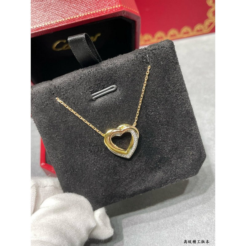 Trinity Heart Diamond Necklace