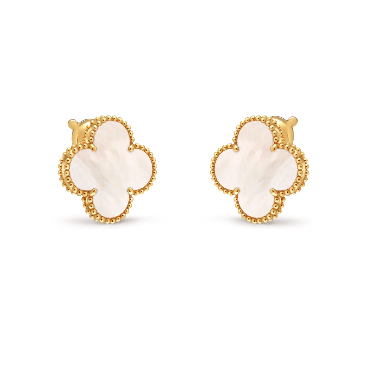 Magic Alhambra MOP Big Clover Earrings