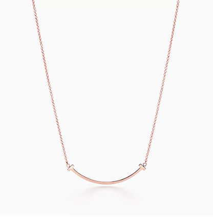 T Smile Pendant Necklace