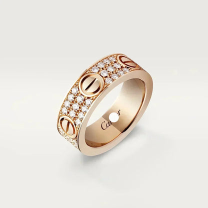 Love Diamond-Paved 6.5mm Ring