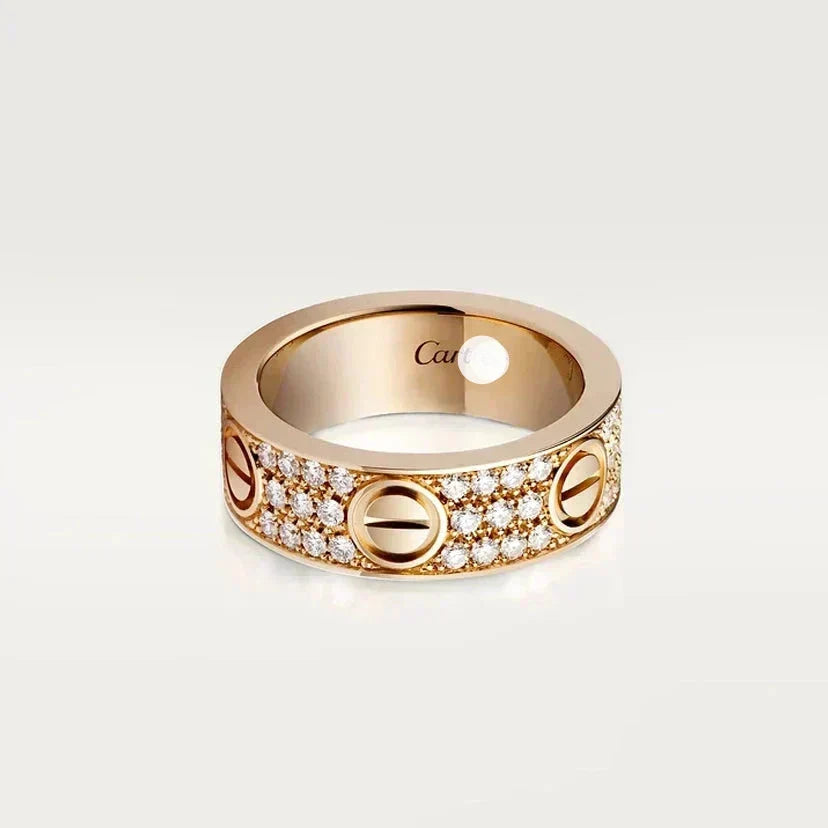 Love Diamond-Paved 6.5mm Ring
